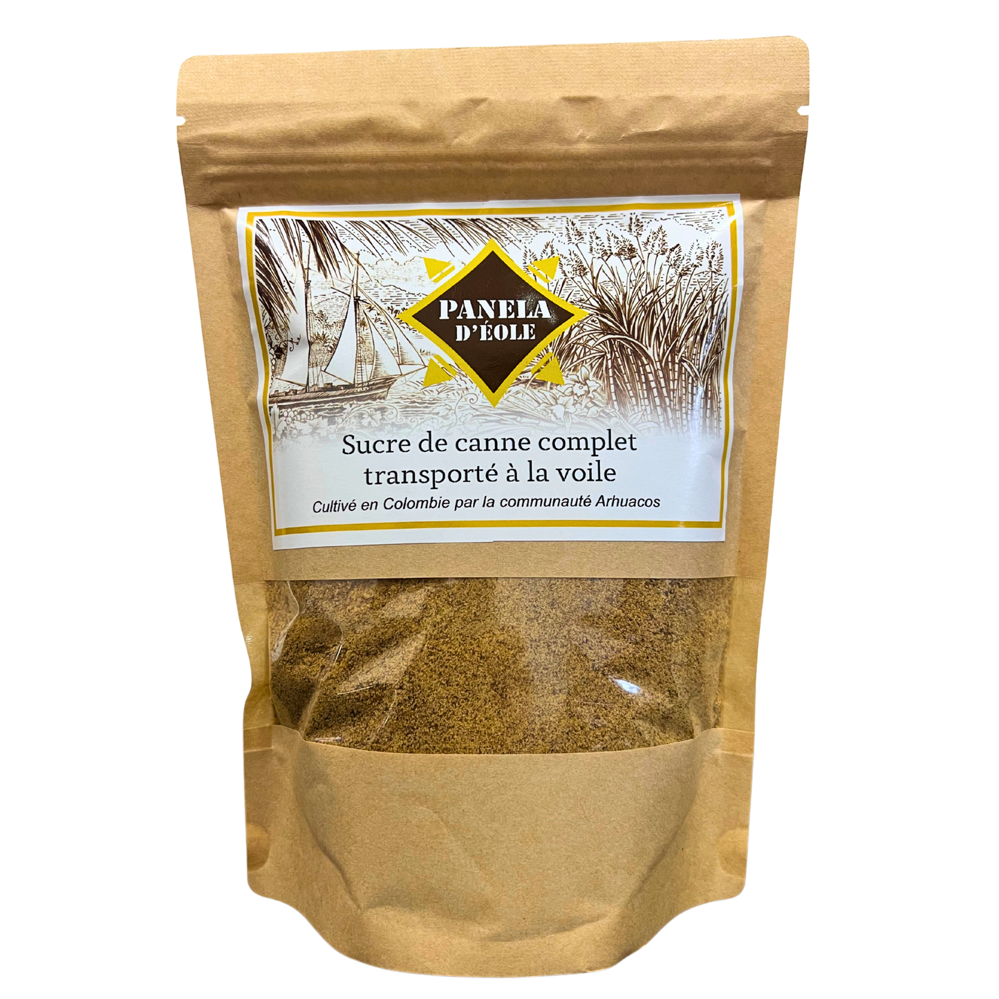 Panela d'Éole, organic raw cane sugar, Colombia, 500g