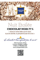 Tablette de chocolat 77%